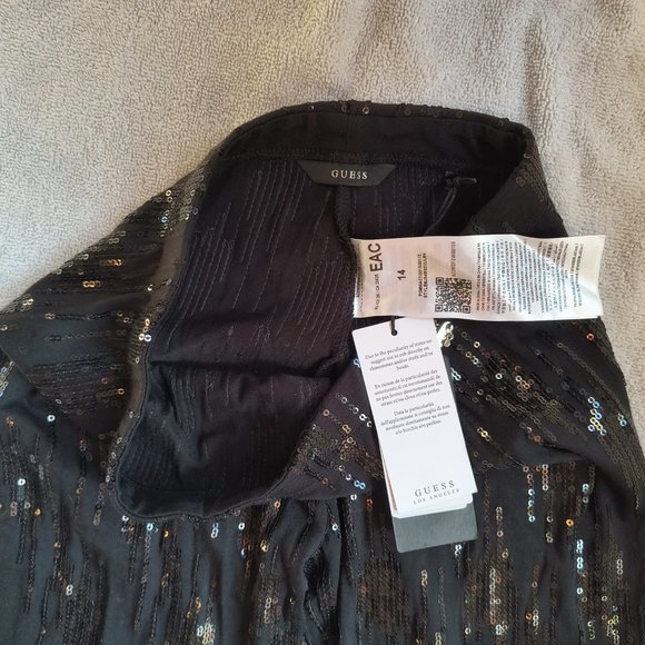 GUESS sequin black leggings, New with Tags (teen size) - Picture 6 of 6